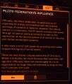 Pilot's Federation influence