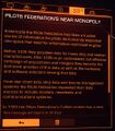 Pilot's Federation monopoly