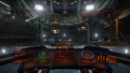 The view from inside the cockpit of a Type-6, showing its good all-round visibility