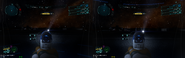 Comparison between iron sights and a scope when aiming down sights (ADS) of a TK Zenith